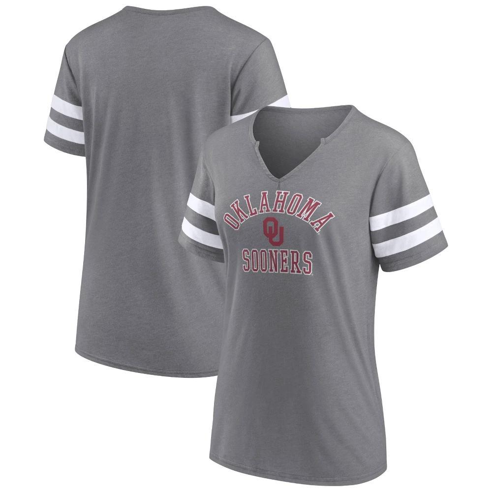 NCAA Oklahoma Sooners Women's V-Neck Notch T-Shirt Product Image