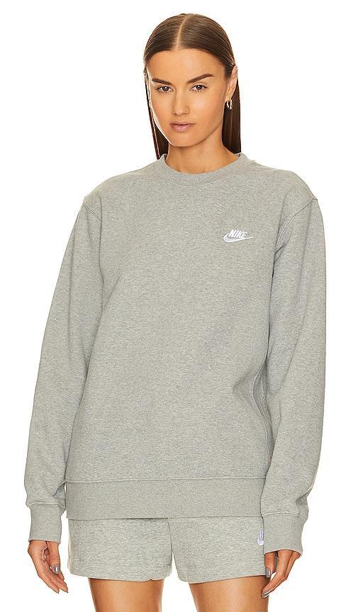 Nike Men's Club Crewneck Sweatshirt in Khaki/White at Nordstrom, Size Small Product Image
