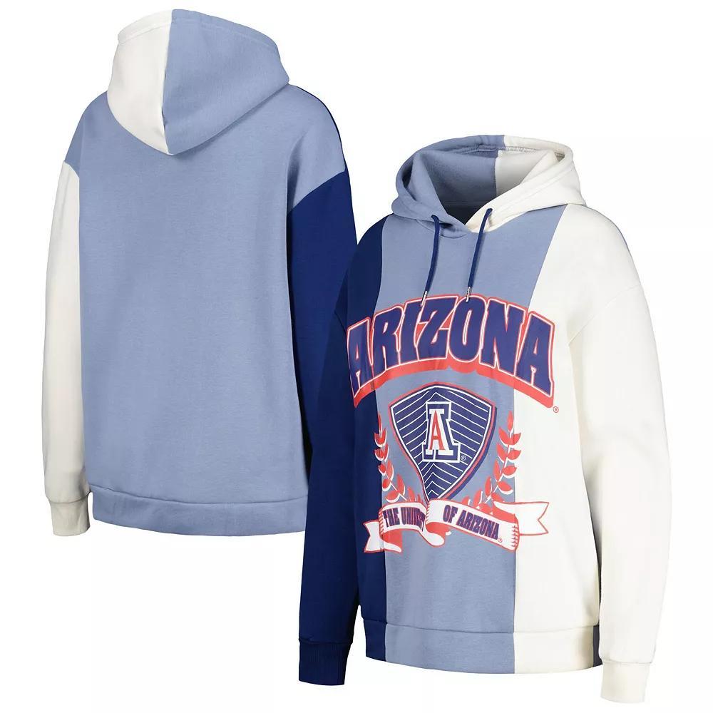Women's Gameday Couture Navy Arizona Wildcats Hall of Fame Colorblock Pullover Hoodie, Size: Small, Blue Product Image