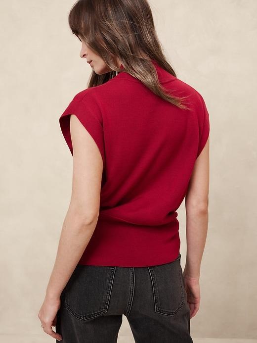 Merino Wool Mock-Neck Sweater Product Image