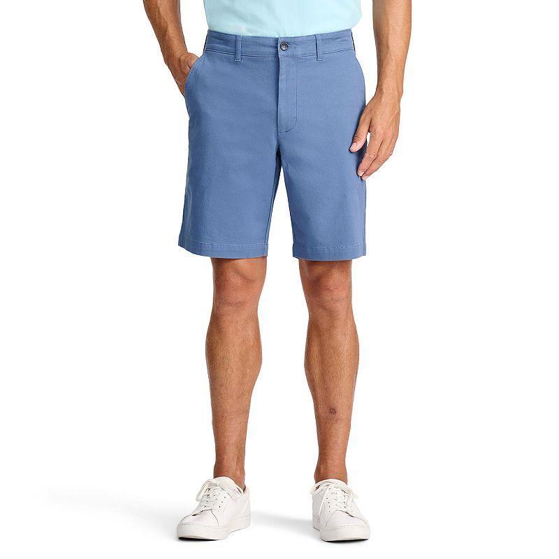 Men's IZOD Saltwater 9.5-in. Flat Front Shorts, Size: 40, Silver Birch Product Image