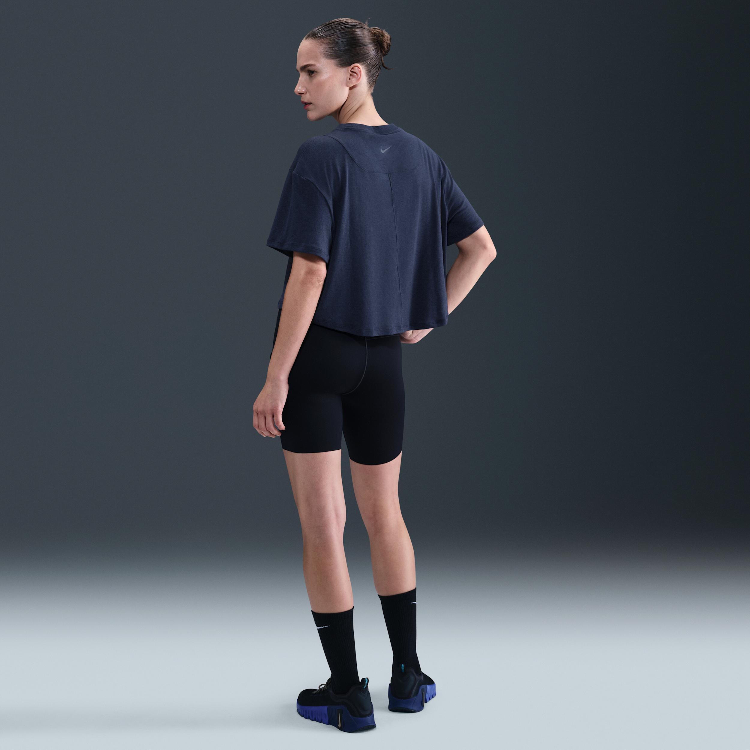 Nike Women's One Relaxed Dri-FIT Cropped Short-Sleeve Top Product Image