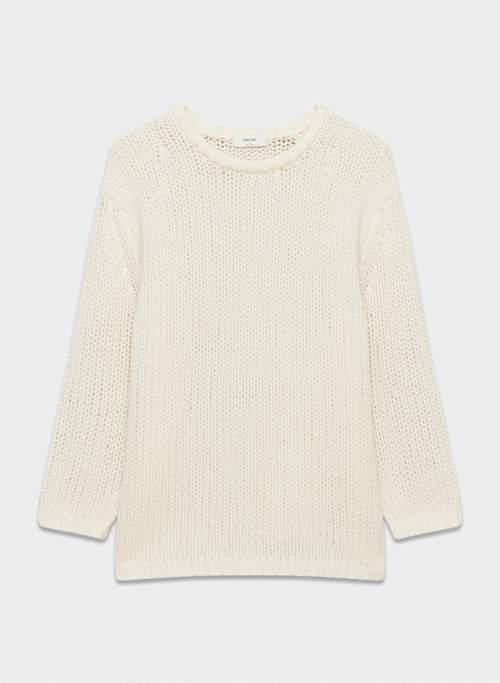 cashmere oversized crew sweater Product Image