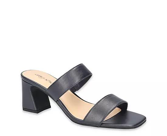 Easy Street Clovelle Women's Square Toe Block Heel Sandals, Size: 7, Silver Product Image