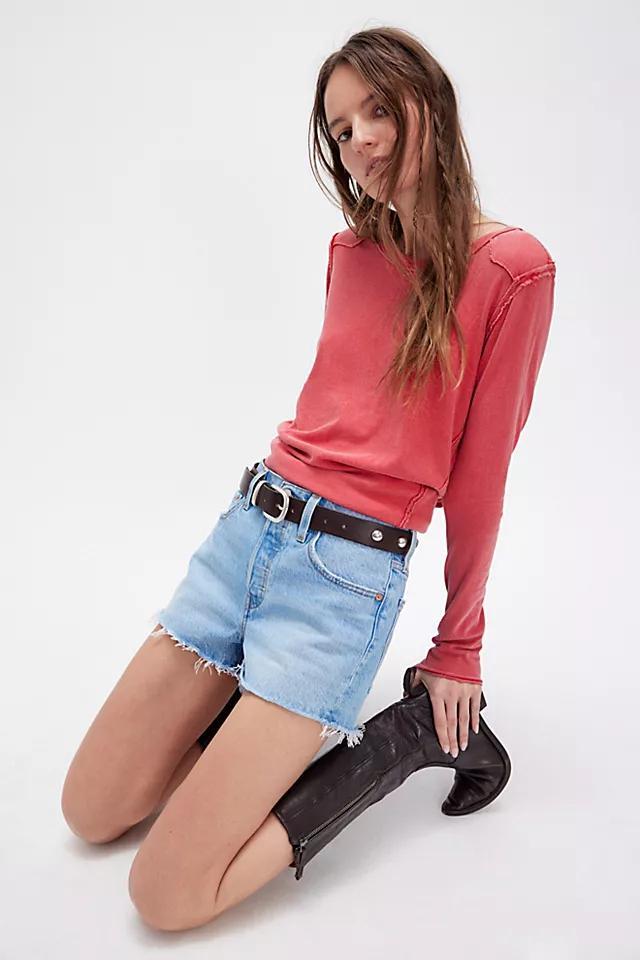 Levi’s 501 High-Rise Denim Shorts Product Image