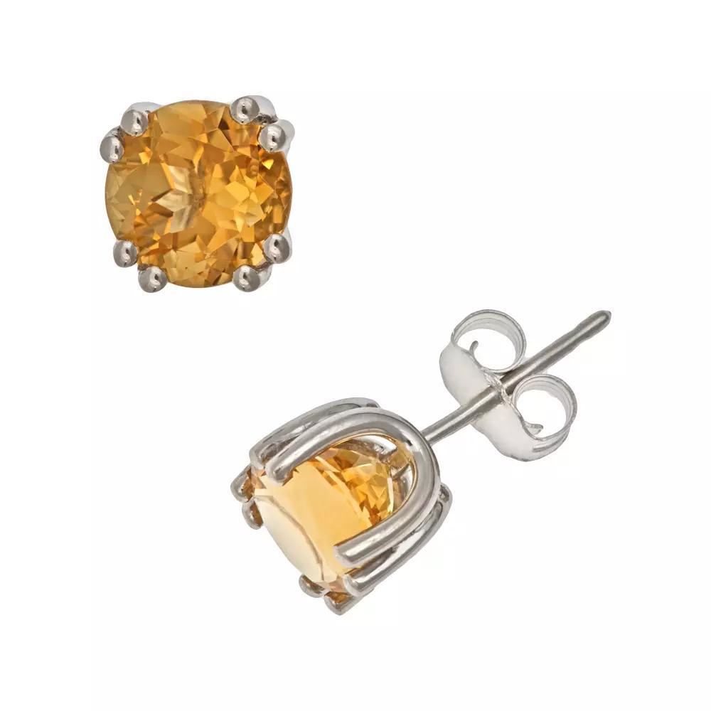 Celebration Gems Sterling Silver African Amethyst Stud Earrings, Women's, Purple Product Image