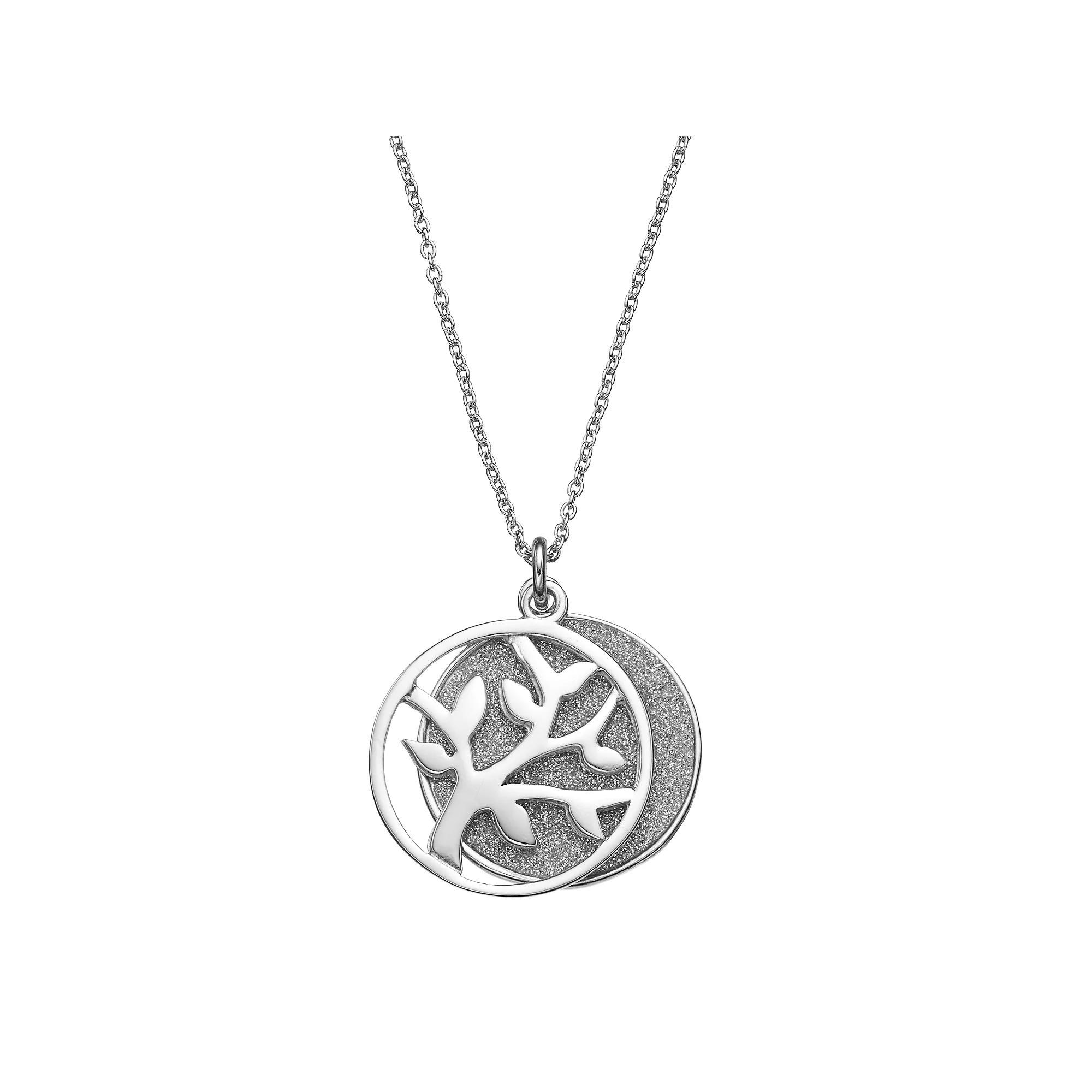 Platinum Over Silver Tree Of Life Pendant Necklace, Women's, Size: 18", 18k Gold Over Silver Product Image