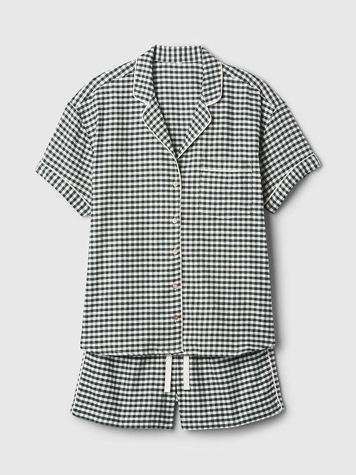 Flannel PJ Shorts Set Product Image