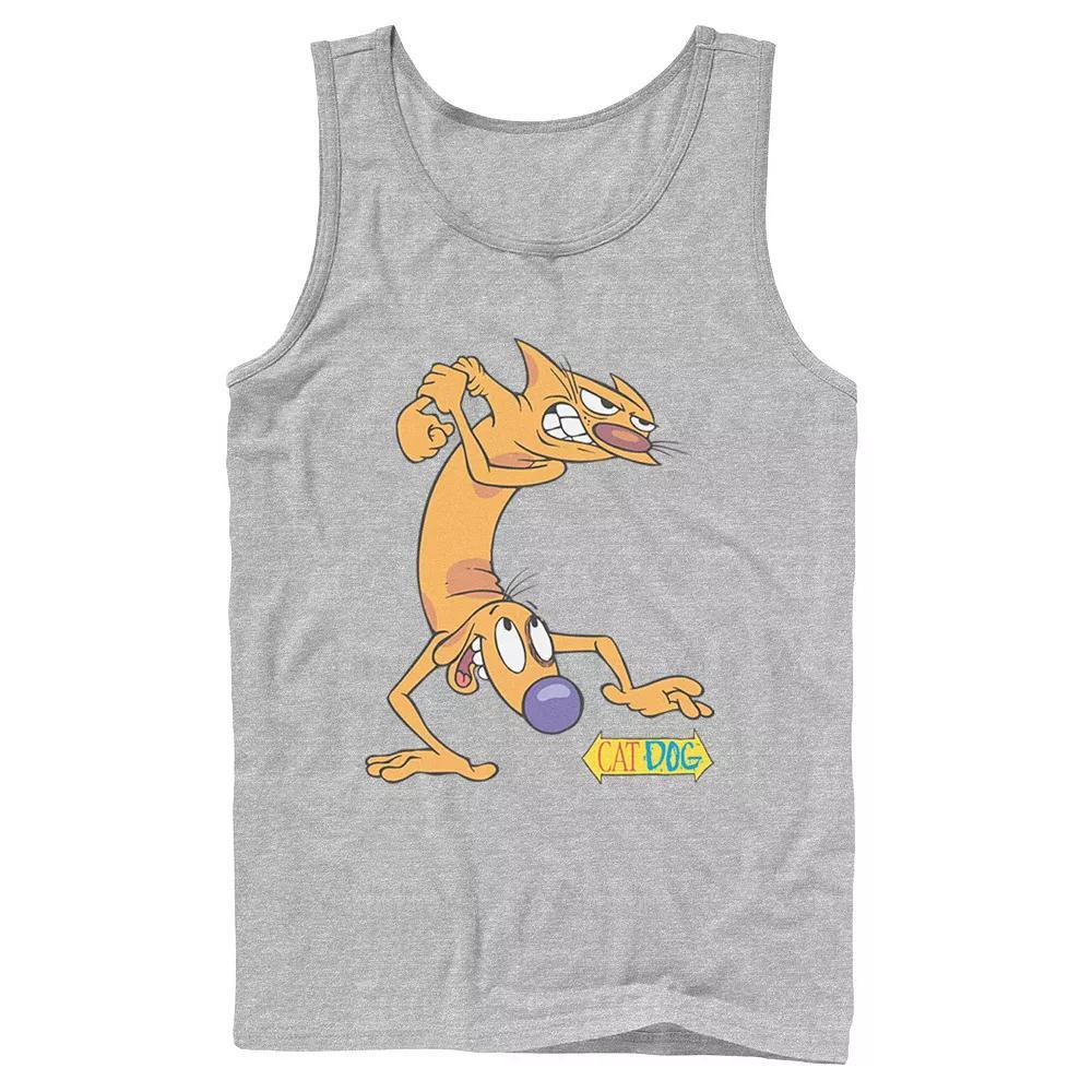 Men's Nickelodeon CatDog Tough Guys Tank Top, Size: Large, Athletic Grey Product Image
