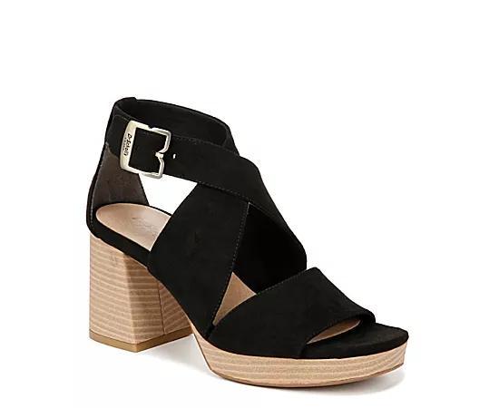 Dr. Scholl's Maya Block Heel Sandal Microfiber) Women's Sandals Product Image