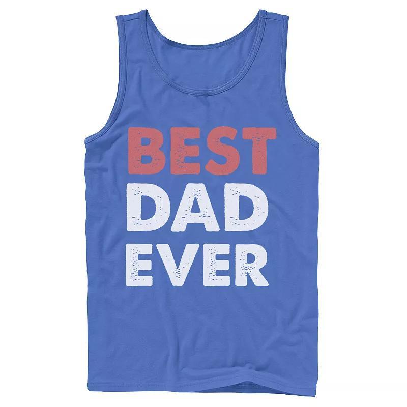Men's Father's Day Best Dad Ever Status Tank Top, Size: XL, Black Product Image