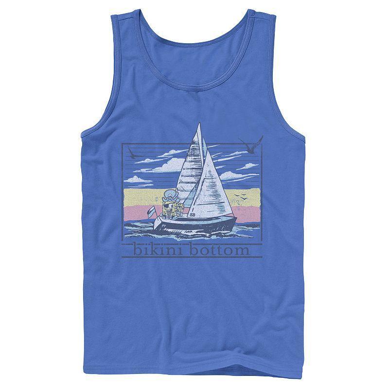 Men's Nickelodeon SpongBob SquarePants Sail Ship Tank Top, Size: Large, White Product Image