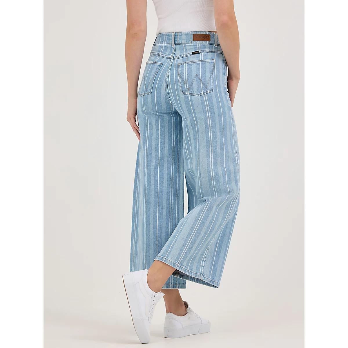 Women's A-Line Denim Crop in Penny Product Image