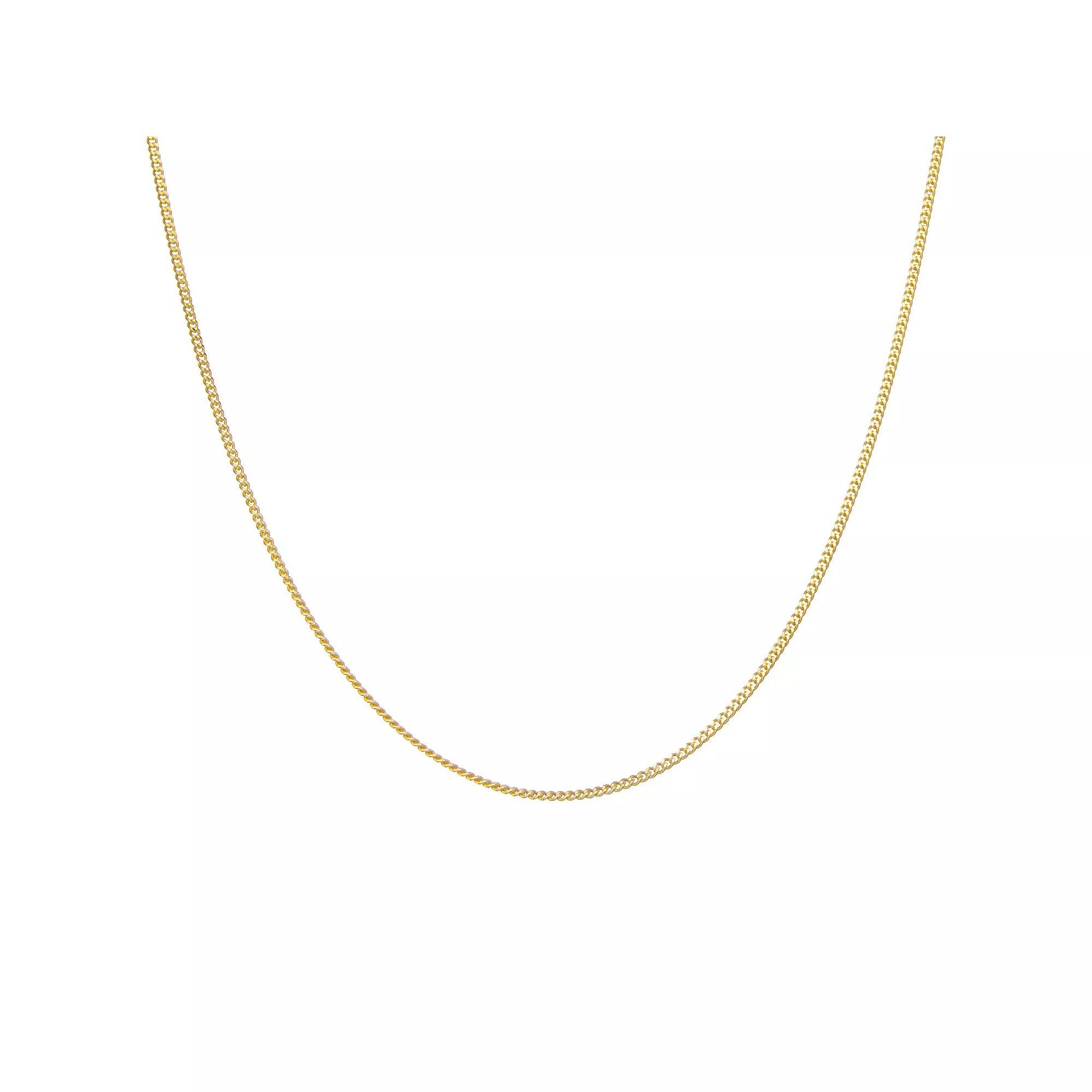 Giorgio di Vicenza Sterling Silver Italian Thin Curb Chain Necklace, Women's, Size: 22" Product Image