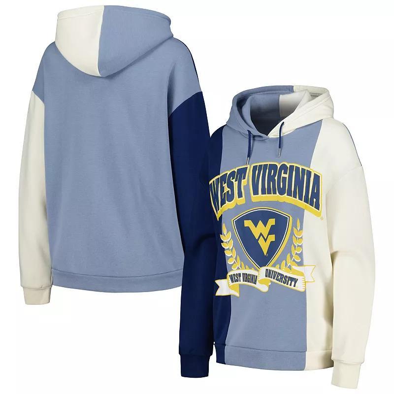 Women's Gameday Couture Navy West Virginia Mountaineers Hall of Fame Colorblock Pullover Hoodie, Size: 2XL, Blue Product Image