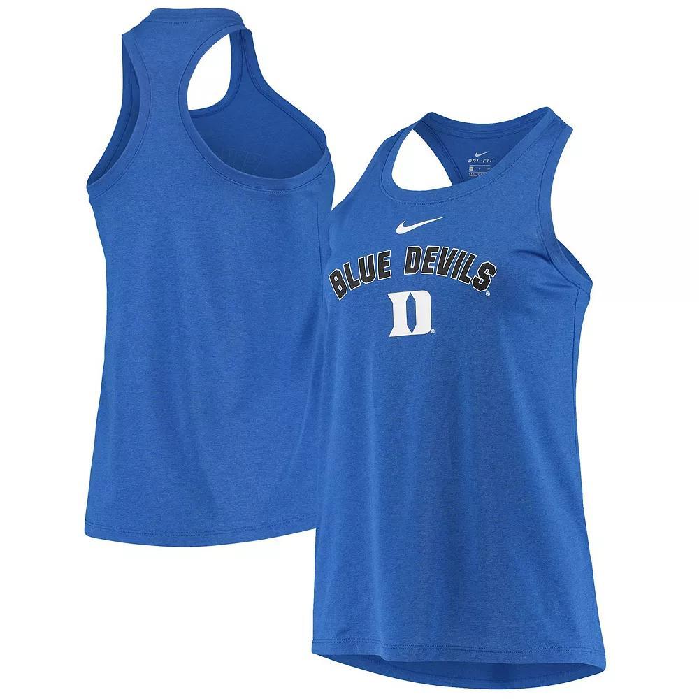 Womens Nike Royal Duke Devils Arch & Logo Classic Performance Tank Top Product Image