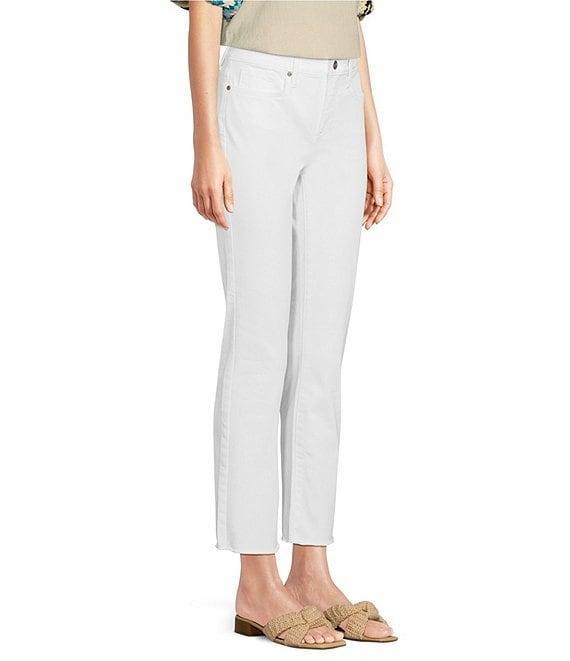 NYDJ Stretch Denim Sheri Slim Straight Fit Mid Rise Jeans Product Image