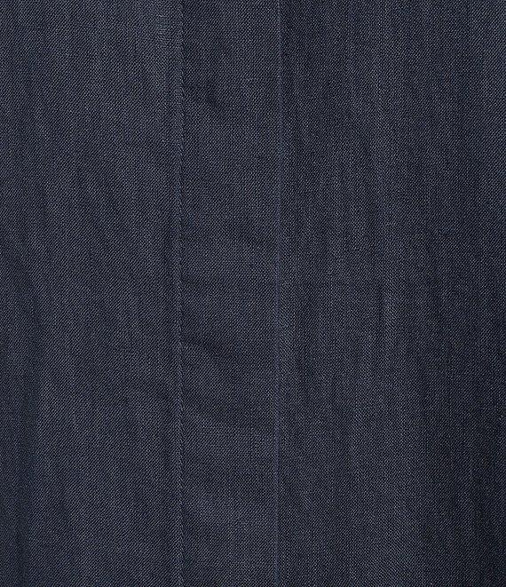J.McLaughlin Orla Stretch Cotton Point Collar Long Sleeve Belted Midi Shirt Dress Product Image