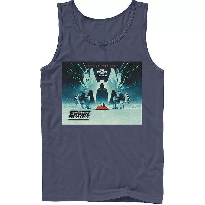 Men's Star Wars: The Empire Strikes Back 40th Anniversary Poster Tank Top, Size: Large, White Product Image