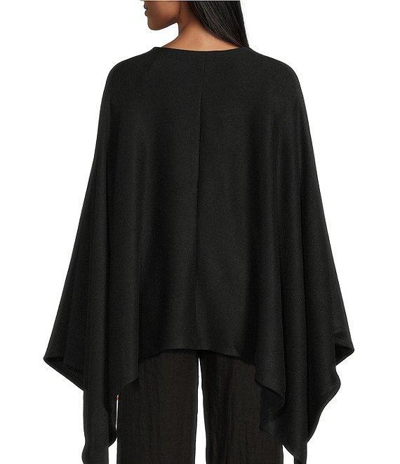 M Made in Italy Knit Integrated Cape Poncho Product Image