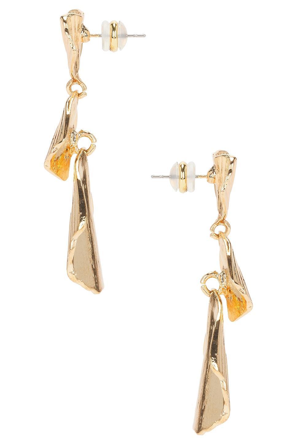Petals Gold Earring SHASHI Product Image
