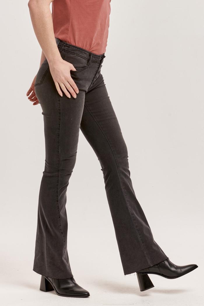 Jaxtyn Bootcut Fit Mid Rise Jeans Caviar Product Image