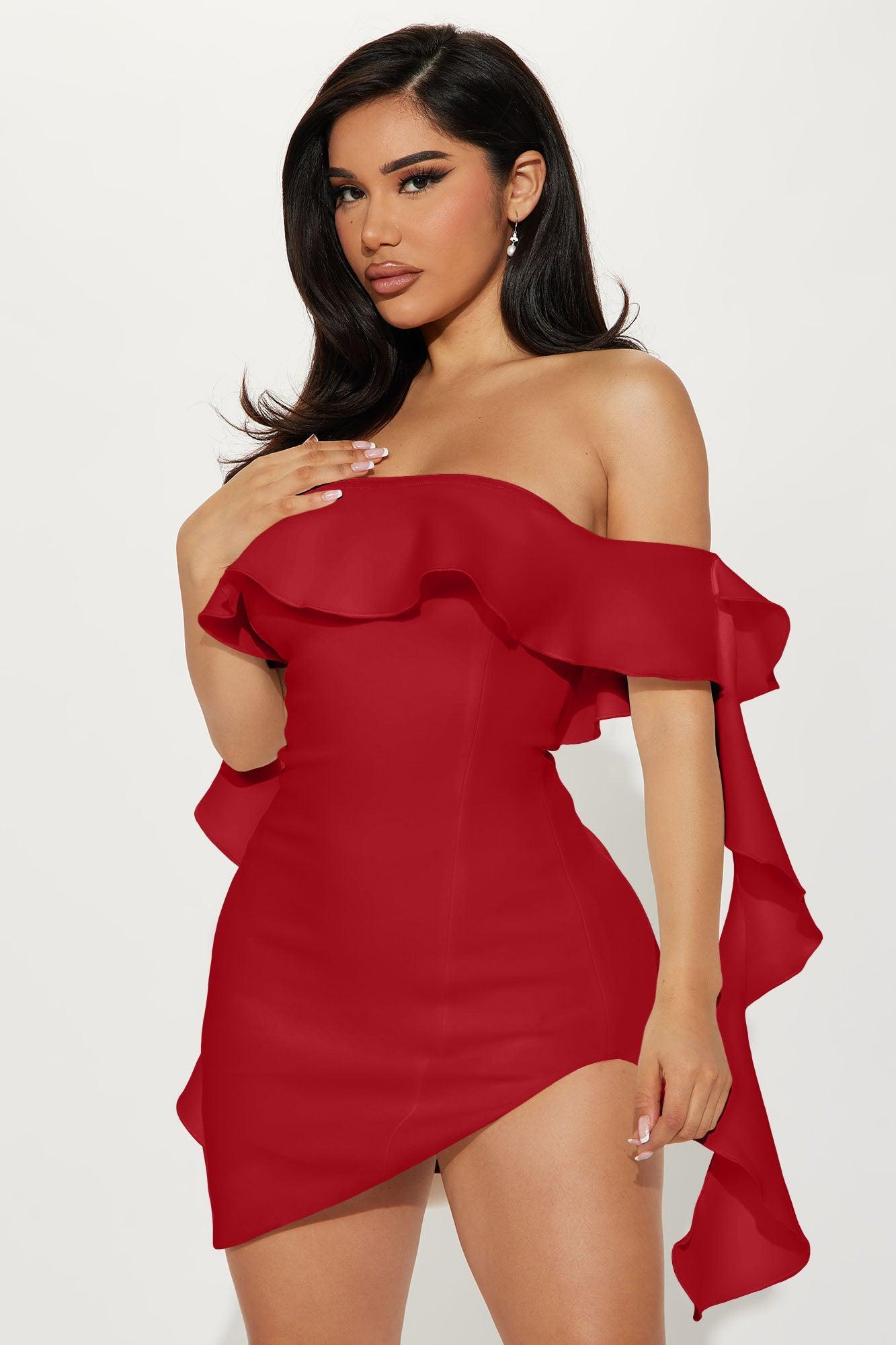 Carolina Mini Dress - Red Product Image
