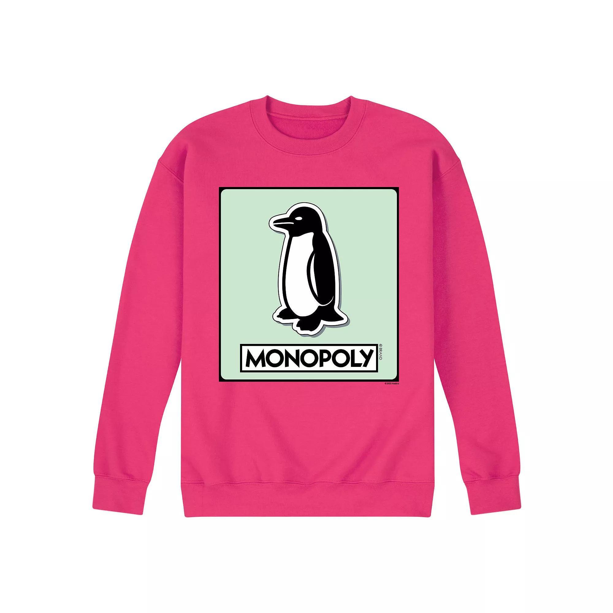 Mens Monopoly Penguin Game Token Fleece Sweatshirt Product Image