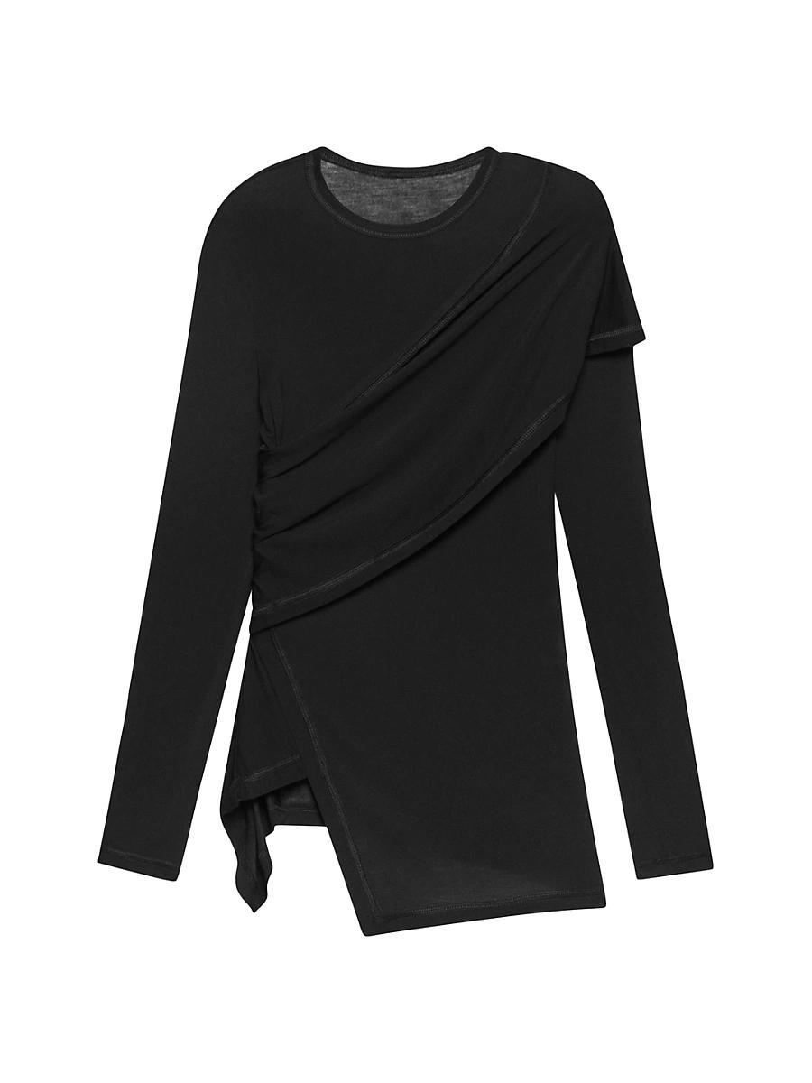 Womens Protection Asymmetric Top Product Image