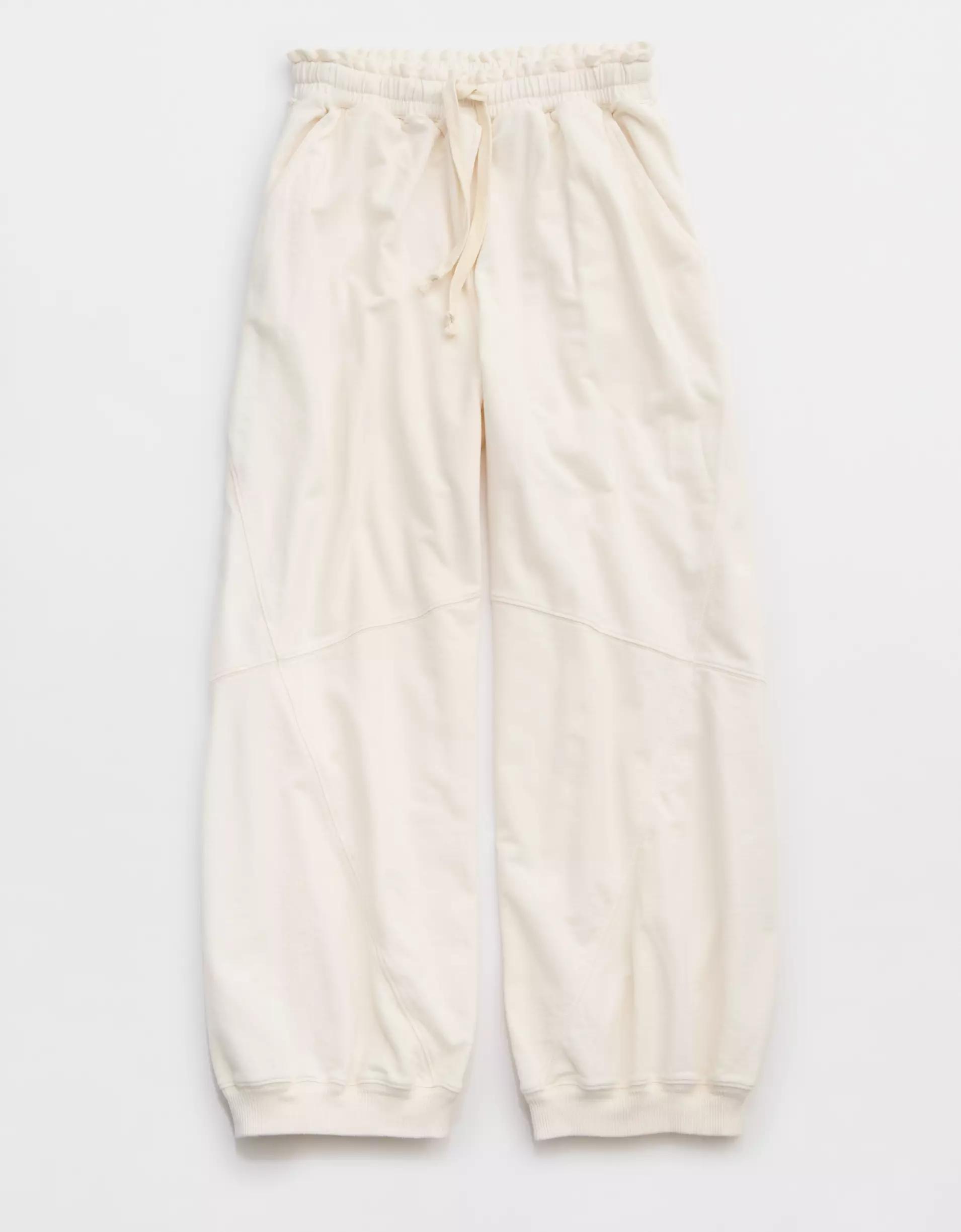 Aerie Baggy Barrel Leg Fleece Pant Product Image