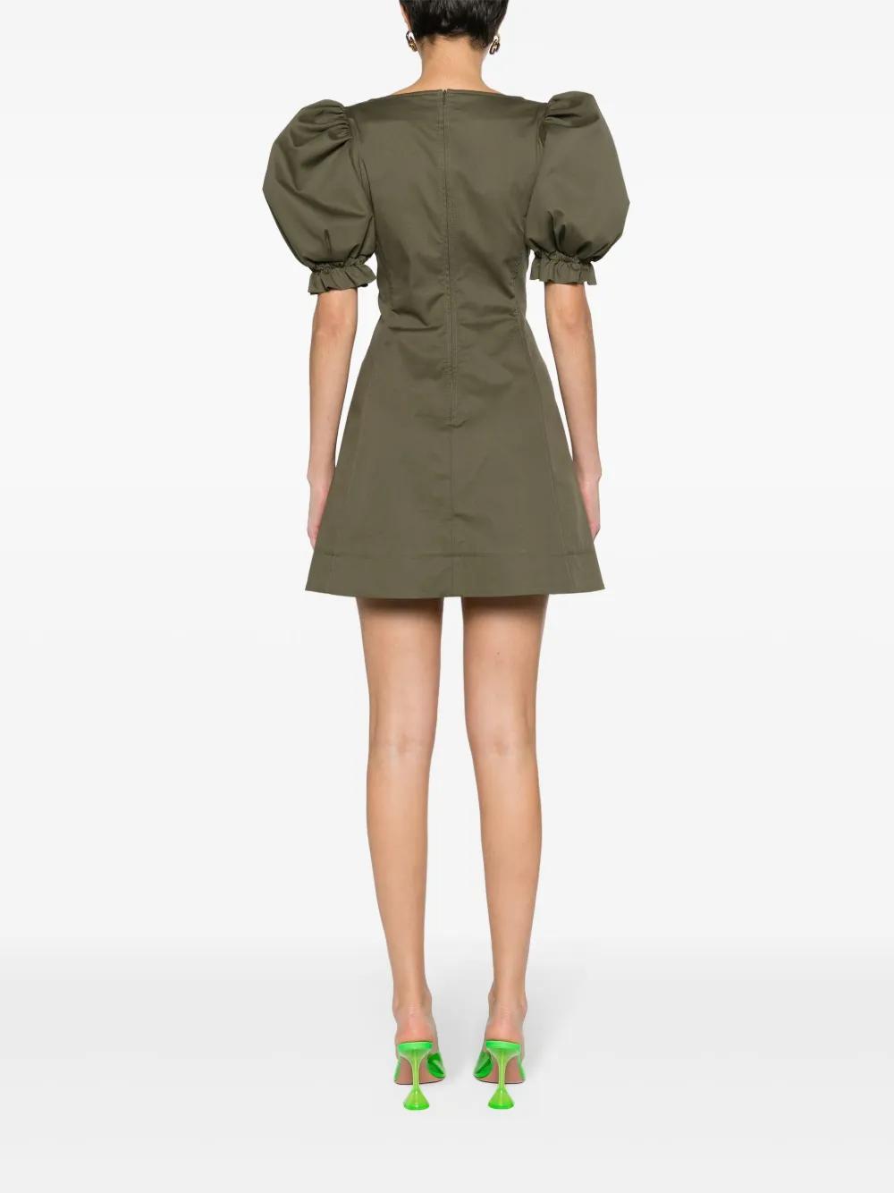 puff-sleeve cotton minidress Product Image