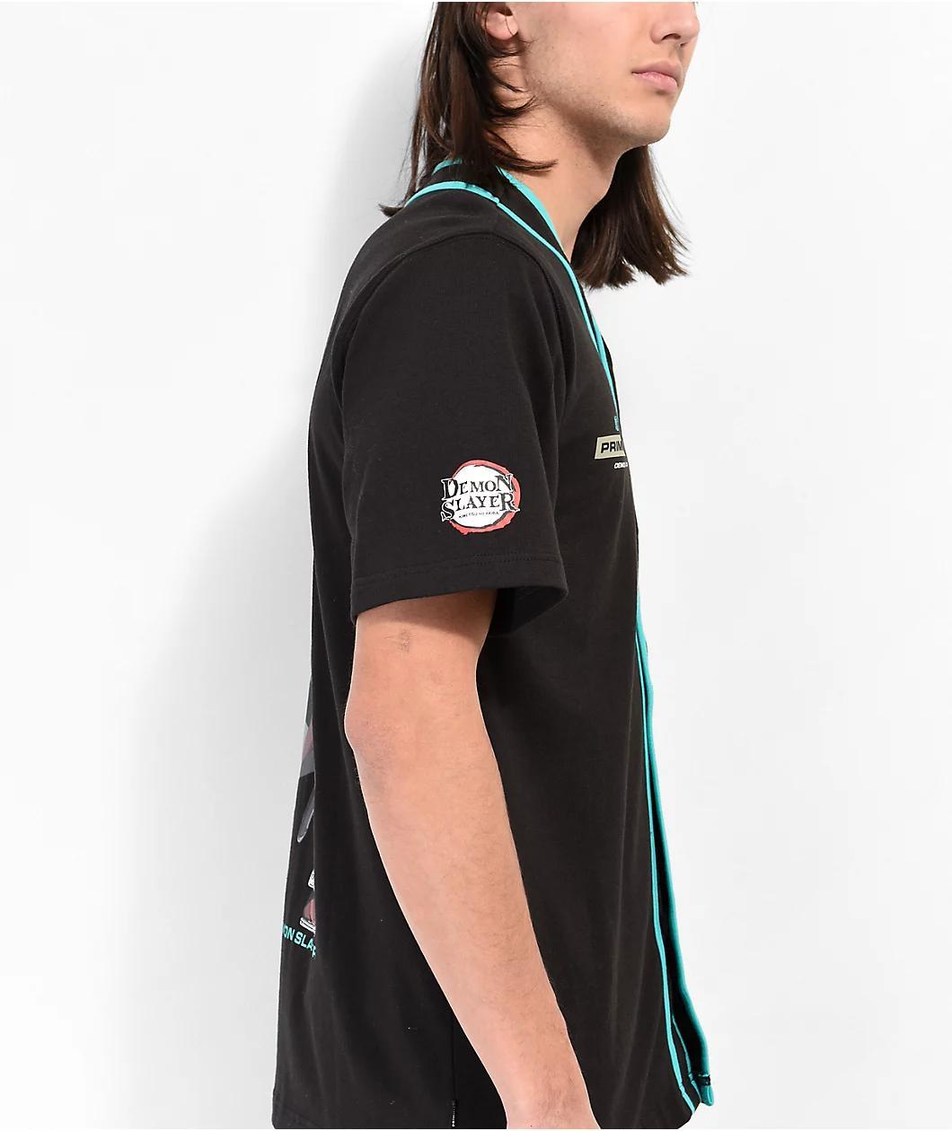 Primitive x Demon Slayer Tanjiro Black Baseball Jersey Product Image
