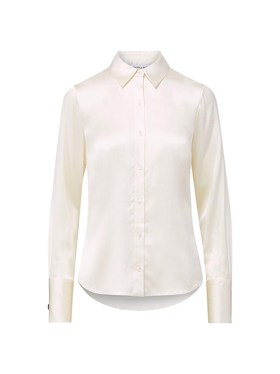Womens Monique Silk-Blend Shirt Product Image