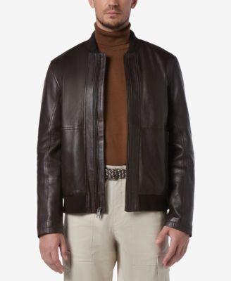 Andrew Marc MacNeil Leather Bomber Jacket Product Image