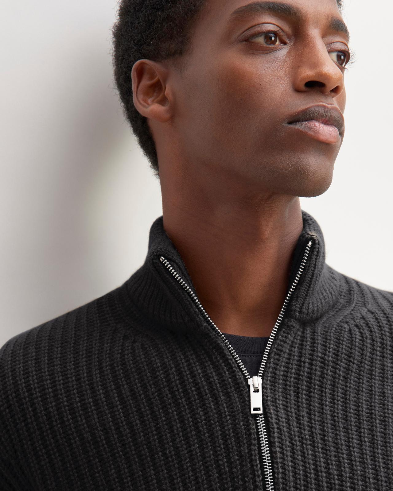 The Felted Merino Half-Zip Sweater Product Image
