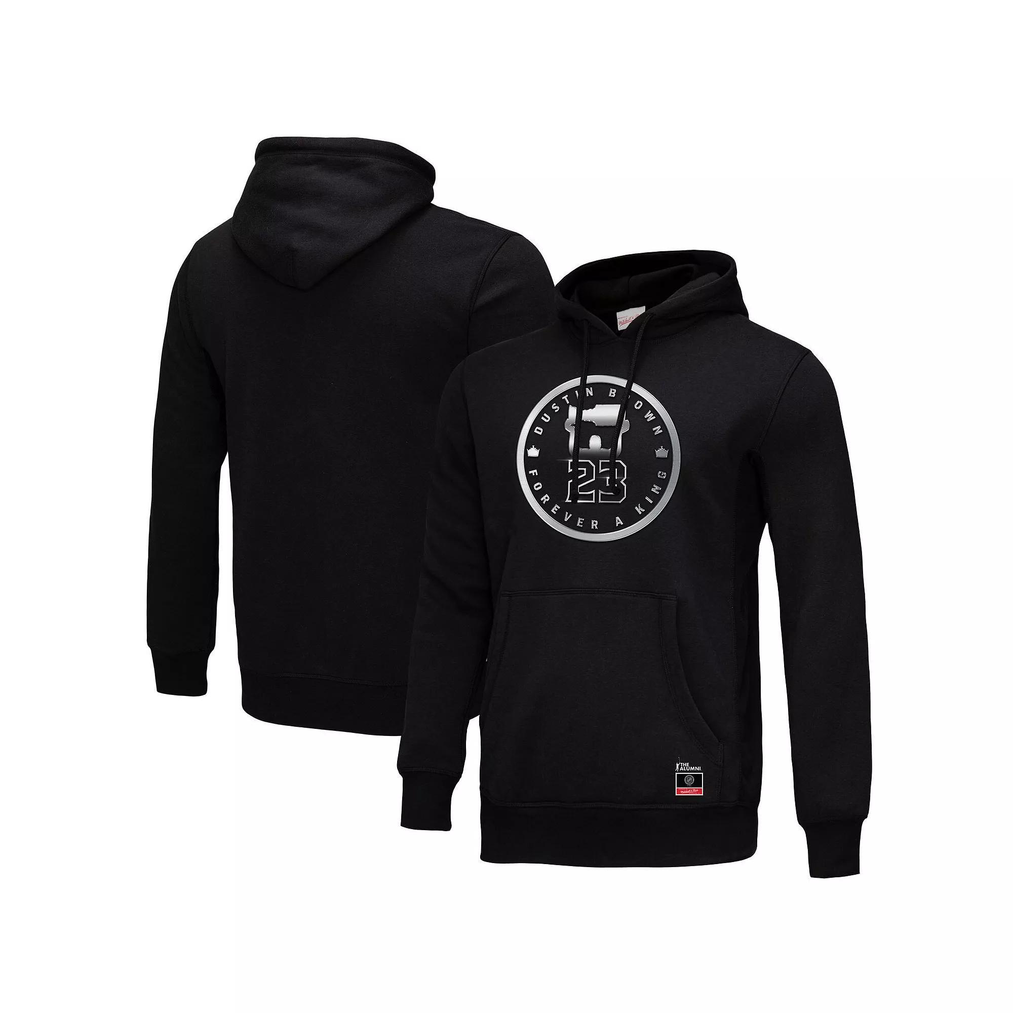 Men's Mitchell & Ness Dustin Brown Black Los Angeles Kings Forever A King Pullover Hoodie, Size: Large, Kgs Black Product Image