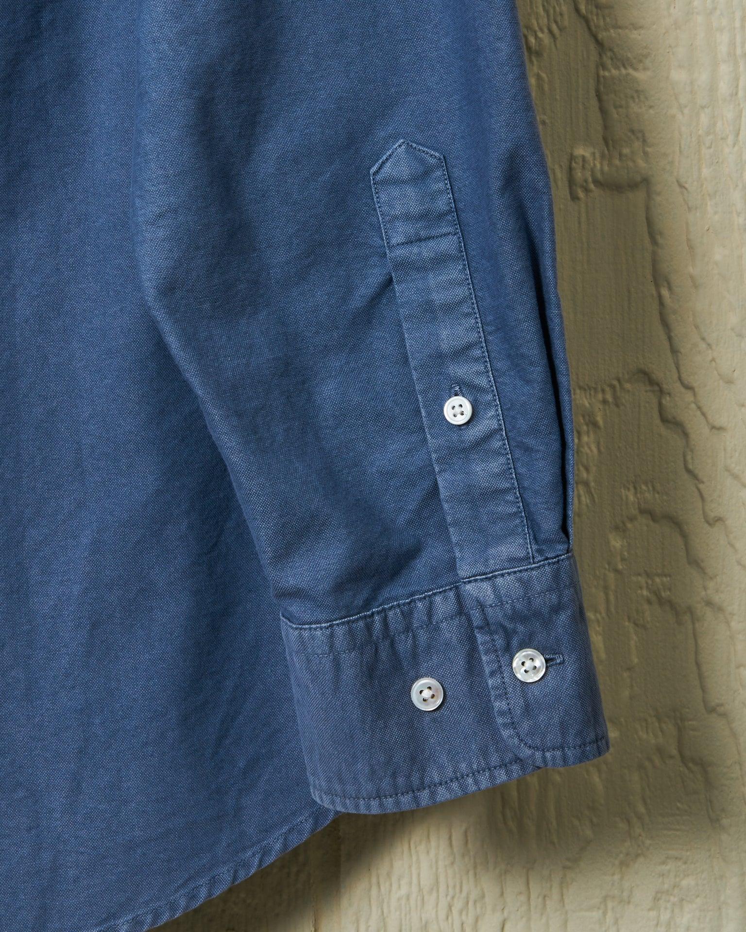 Garment Dyed Oxford Shirt in Weathered Navy Product Image