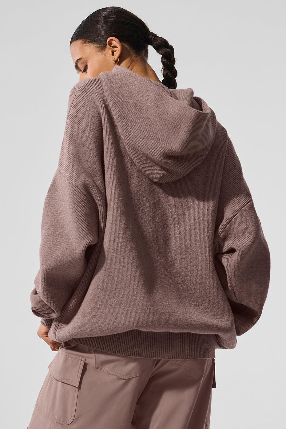 Scholar Hooded Sweater - Mushroom Heather Product Image