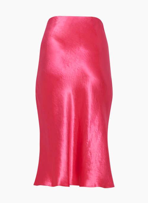 slip satin midi skirt Product Image