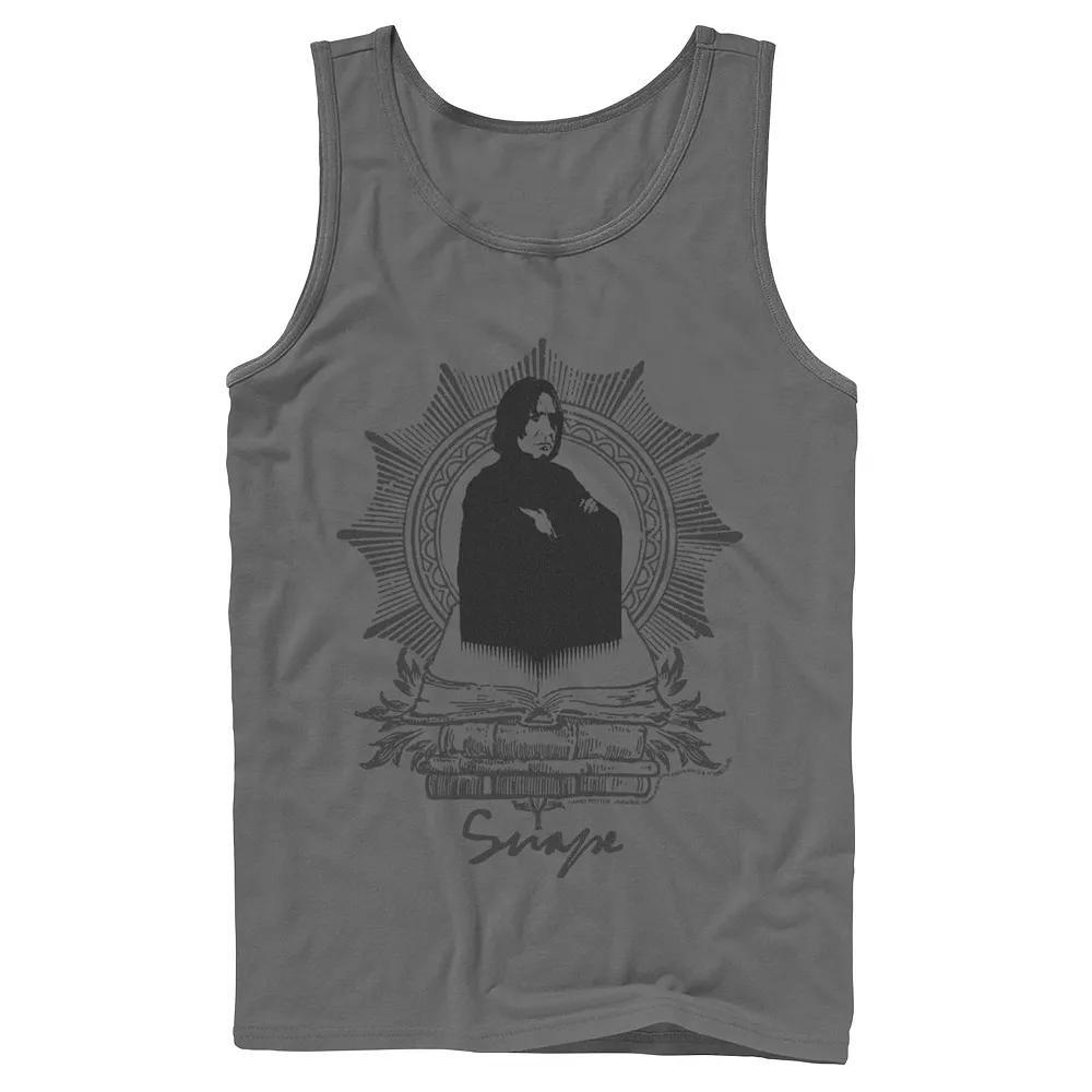 Men's Harry Potter Snape Books Portrait Graphic Tank Top, Size: XL, Grey Product Image