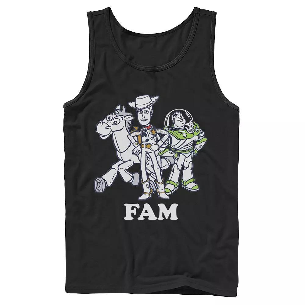 Disney / Pixar's Toy Story Buzz Lightyear and Woody Men's Family Tank Top, Size: XL, Black Product Image