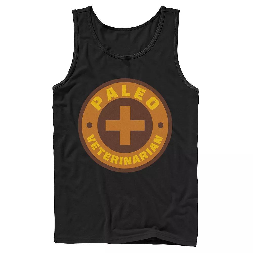 Men's Jurassic World Paleo Veternarian Badge Tank Top, Size: Large, Athletic Grey Product Image
