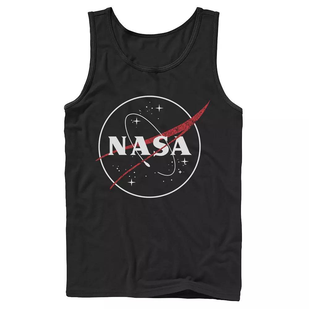 Men's NASA Hollow Circle Logo Graphic Tank Top, Size: XL, Black Product Image