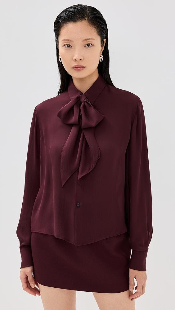 WARDROBE.NYC Silk Blouse | Shopbop Product Image