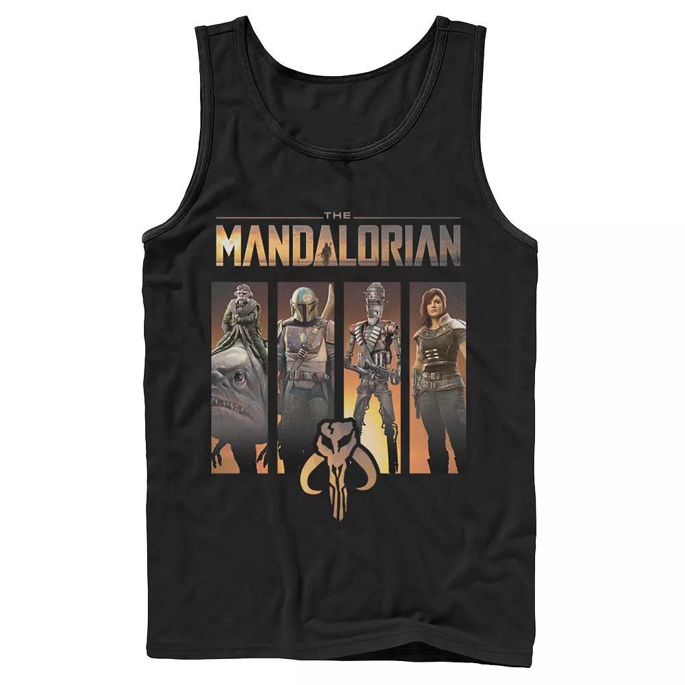Men's Star Wars The Mandalorian Character Panel Tank Top, Size: XL, Black Product Image