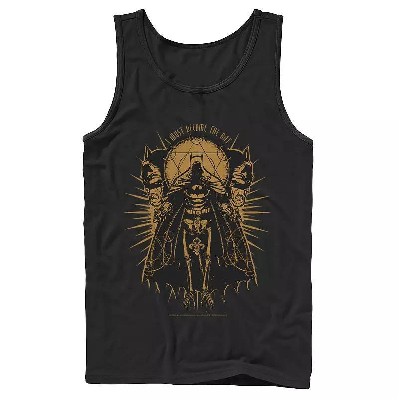 Men's DC Comics Batman Skeleton Sketch Poster Tank Top, Size: XL, Black Product Image