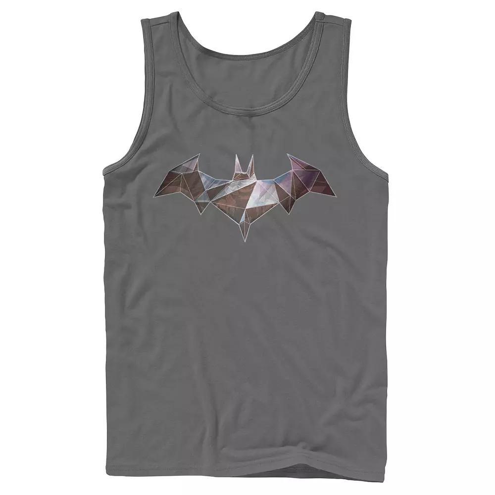 Men's DC Comics Batman Geometric Classic Logo Tank Top, Size: Small, Grey Product Image