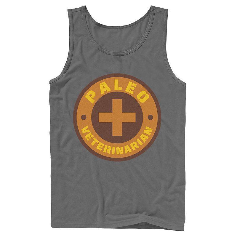 Men's Jurassic World Paleo Veternarian Badge Tank Top, Size: Large, Athletic Grey Product Image