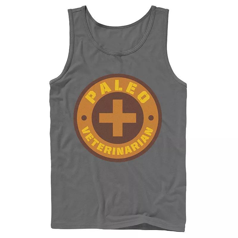 Men's Jurassic World Paleo Veternarian Badge Tank Top, Size: Large, Athletic Grey Product Image