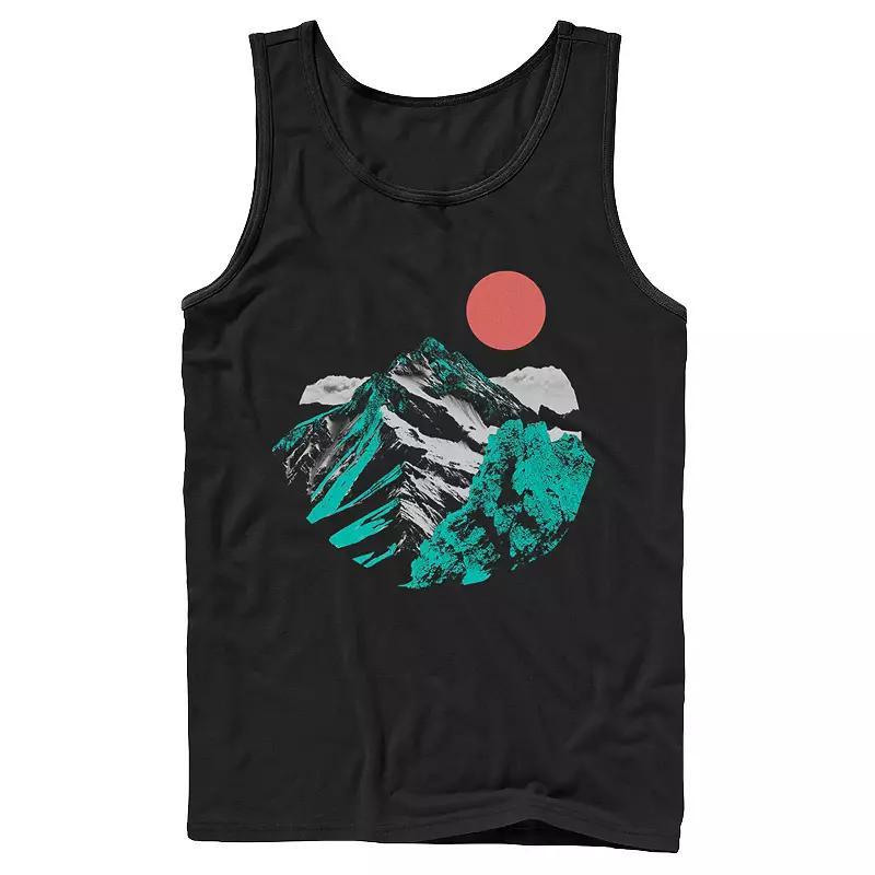 Men's Fifth Sun Artsy Mountain Range Tank Top, Size: Large, Black Product Image